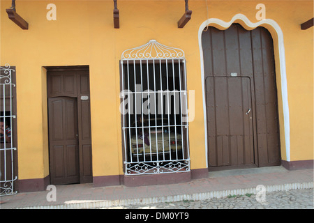 Calle José Mendoza (Santa Ana), Trinidad, la province de Sancti Spiritus, Cuba, mer des Caraïbes, l'Amérique centrale Banque D'Images