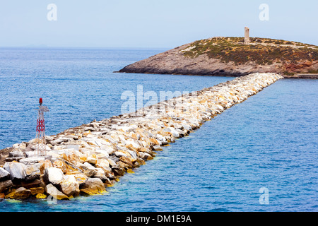 Sanctuaire d'Apollon de Délos dans l'île de Naxos en Grèce Banque D'Images