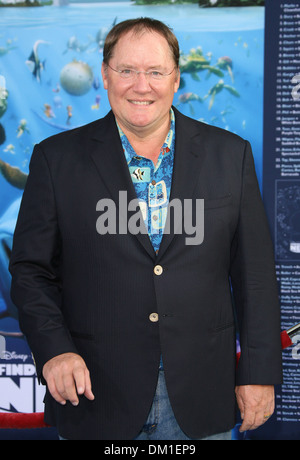 Directeur général de la création d'de Pixar et Disney, John Lasseter Los Angeles Premiere de 'le monde de Nemo 3D' tenue à El Capitan Theatre Banque D'Images