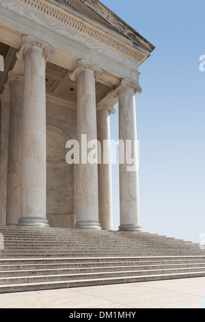 Les colonnes en marbre classique comme le montre cette photo de la Jefferson Memorial à Washington, DC. Banque D'Images