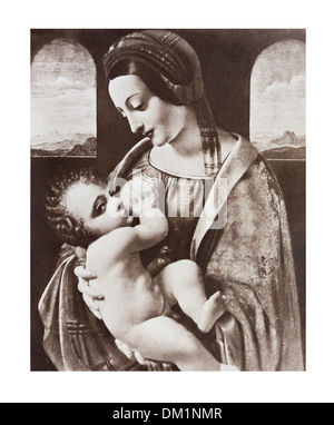 Madonna Litta Lenningrad - Musée de l'Ermitage Banque D'Images