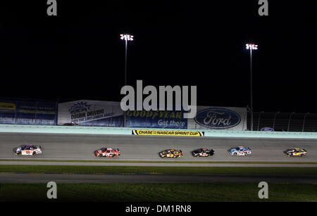 Sprint Cup pilotes lors de la NASCAR Sprint Cup Series Championship Ford 400 à l'Homestead-Miami Speedway à Homestead, FL. (Crédit Image : © Chris Grosser/ZUMApress.com) Southcreek/mondial Banque D'Images