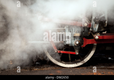 Moteur à vapeur de close up de roues, l'Australie, Cuba, Caraïbes village Banque D'Images