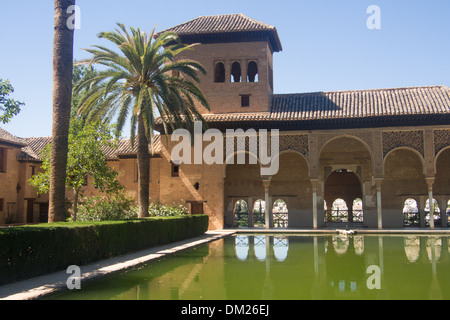 Le Palais de l'Alhambra, Partal, Grenade, Andalousie, Espagne Banque D'Images