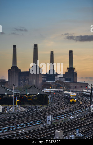 Train électrique de Battersea, Londres, UK Banque D'Images