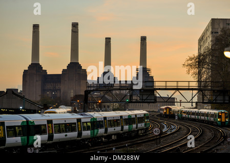 Train électrique de Battersea, Londres, UK Banque D'Images