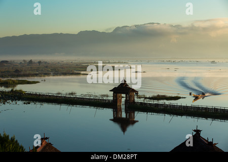 Lac Inle, Myanmar (Birmanie) Banque D'Images