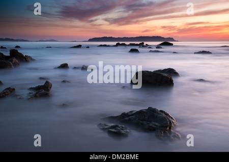 La plage de Ngapali, Rakhine, Myanmar (Birmanie) Banque D'Images