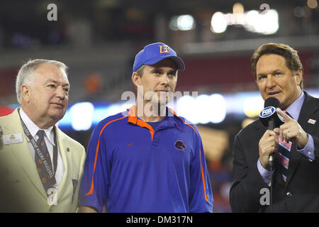 Boise State Broncos bataille contre le TCU Horned Frogs dans la 39e Fiesta Bowl annuel parrainé par les Tostitos. (Crédit Image : © Tony Leon/ZUMApress.com) Southcreek/mondial Banque D'Images