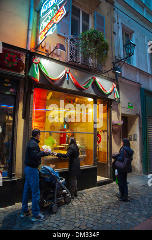 Pizza à emporter boutique Quartier Quadrilatero Romano ville centre de Turin Piémont Italie du nord Europe Banque D'Images