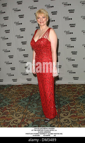 Le 28 avril 2001 - 12ÈME GLAAD MEDIA AWARDS.AU CENTURY PLAZA HOTEL LA..Alison Arngrim. BARRETT FITZROY / 4-28-2001 K21640FB (D)(Image Crédit : © Globe Photos/ZUMAPRESS.com) Banque D'Images