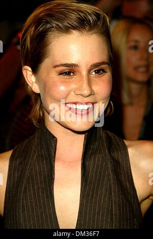 6 septembre 2002 - Toronto, Canada - WHITE OLEANDER.Gala d'avant au Roy Thomson Hall à Toronto.canada.Alison Lohman. BARRETT / 9-6-2002 FITZROY K26026FB (D)(Image Crédit : © Globe Photos/ZUMAPRESS.com) Banque D'Images