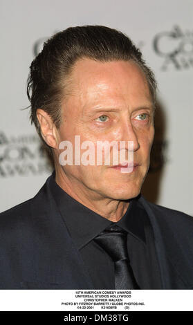 Avril 22, 2001 - 15ème American Comedy Awards.Universal Studios Hollywood.Christopher Walken. BARRETT FITZROY / 4-22-2001 K21638FB (D)(Image Crédit : © Globe Photos/ZUMAPRESS.com) Banque D'Images