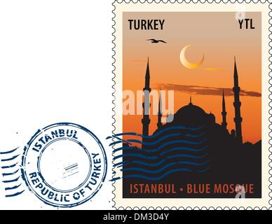 Cachet d'Istanbul Illustration de Vecteur