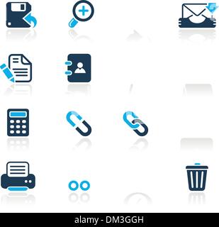Site Web // icônes de l'interface série d'Azur Illustration de Vecteur