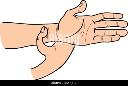 Point d'acupressure spécial sur place Illustration de Vecteur