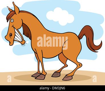 Les animaux de ferme : Horse Illustration de Vecteur