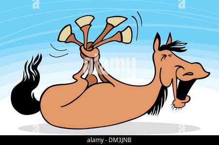 Funny horse Illustration de Vecteur