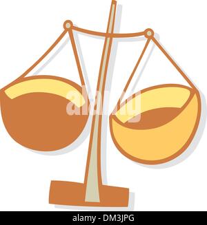 Signe du Zodiaque balance Illustration de Vecteur