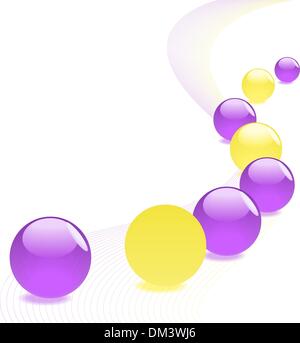 boules de verre Illustration de Vecteur
