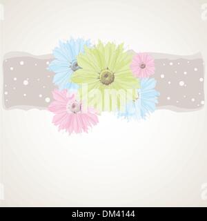 Résumé fond avec fleurs pastel. vector illustration Illustration de Vecteur