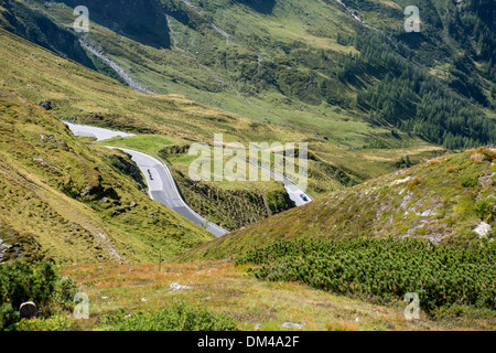 Grossglockner pass-Strasse, Tyrol, Autriche, Banque D'Images