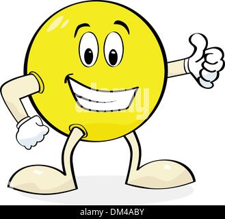 Cartoon giving Thumbs up Illustration de Vecteur