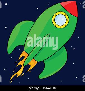 Cartoon fusée Illustration de Vecteur
