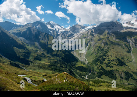 Pass-Strasse Grossglockner, Tyrol, Autriche, Banque D'Images