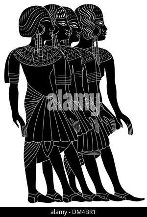 Vector - Les Femmes de l'Égypte ancienne Illustration de Vecteur