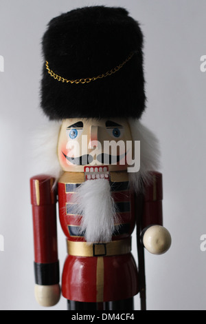 Une poupée Casse-noisette en bois Banque D'Images