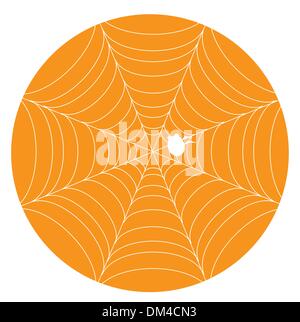 Halloween Orange background avec web Illustration de Vecteur