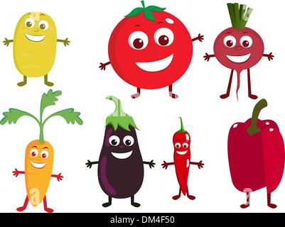 Personnage de légumes Illustration de Vecteur