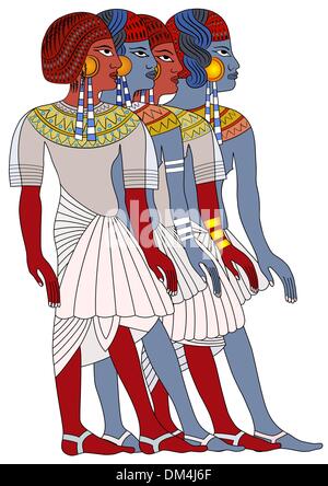 Les femmes de l'Égypte ancienne - vector Illustration de Vecteur