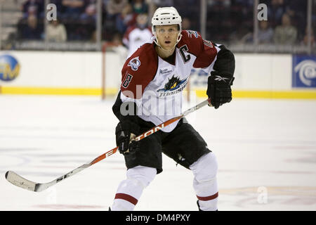 26 Février 2010 : le lac Érié Monstres Brian Willsie (18) au cours de la Ligue américaine de Hockey match entre le Syracuse Crunch et le lac Erie Monsters joué à la Quicken Loans Arena de Cleveland, OH. Le craquement a défait les monstres 3-2..Crédit obligatoire : Frank Jansky / Southcreek Global (Image Crédit : © Frank Jansky/global/ZUMApress.com) Southcreek Banque D'Images