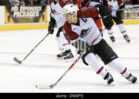 26 Février 2010 : le lac Érié Monstres Brian Willsie (18) au cours de la Ligue américaine de Hockey match entre le Syracuse Crunch et le lac Erie Monsters joué à la Quicken Loans Arena de Cleveland, OH. Le craquement a défait les monstres 3-2..Crédit obligatoire : Frank Jansky / Southcreek Global (Image Crédit : © Frank Jansky/global/ZUMApress.com) Southcreek Banque D'Images