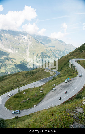 Pass-Strasse Grossglockner, Tyrol, Autriche, Banque D'Images