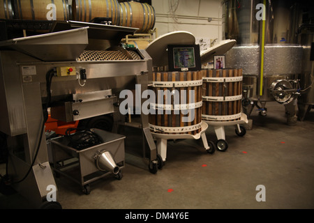 Intérieur de Boulder Creek Winery Banque D'Images