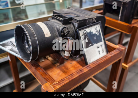 Caméras pour la photographie aérienne à l'Air Force Museum à Camarillo en Californie Banque D'Images