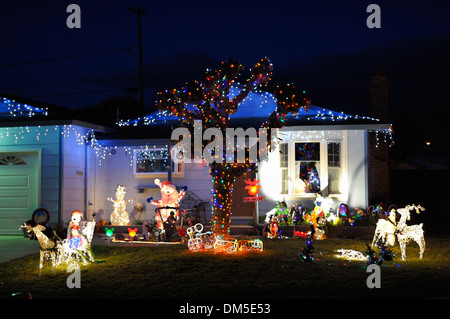 American X-mas et célébrations de fin d'année, San Jose CA Banque D'Images