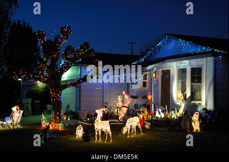 American X-mas et célébrations de fin d'année, San Jose CA Banque D'Images