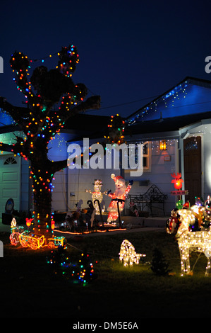 American X-mas et célébrations de fin d'année, San Jose CA Banque D'Images