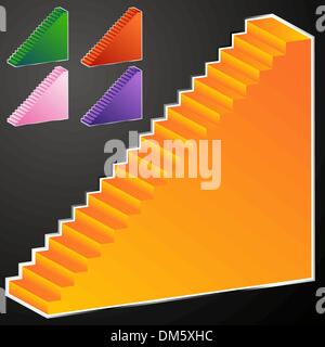 Escalier lumineux Illustration de Vecteur