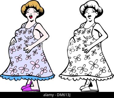 Femme enceinte Illustration de Vecteur