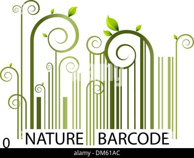 Code à barres nature Illustration de Vecteur