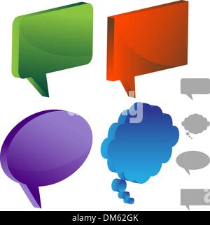 Plusieurs icônes de Chat Illustration de Vecteur