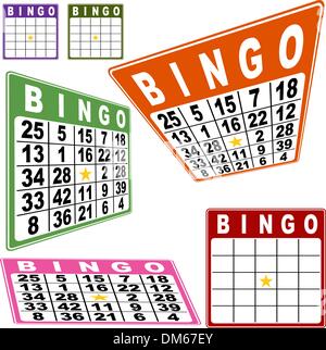 BINGO Card Set Illustration de Vecteur