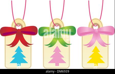 Cadeaux de Noël Tags - Tree Illustration de Vecteur