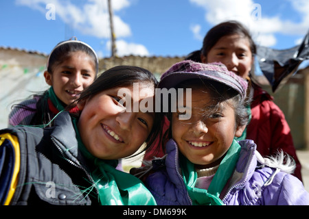 Petites amies, El Alto, département de La Paz, Bolivie Banque D'Images