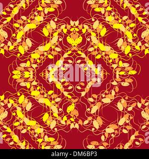 Vector floral pattern transparente (automne) Illustration de Vecteur